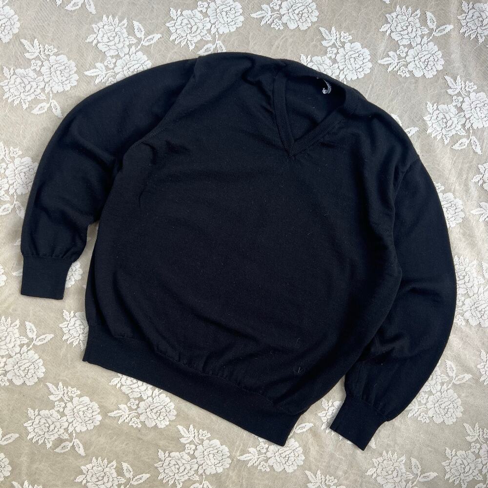 Valentino Studio V-Neck Knit Sweater Size XL (Fits M/L)